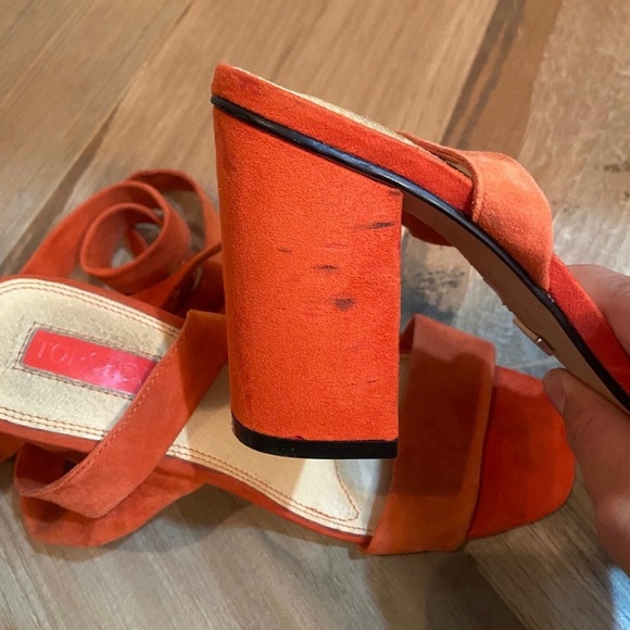 Suede Strappy Heels - Picture 4 of 5